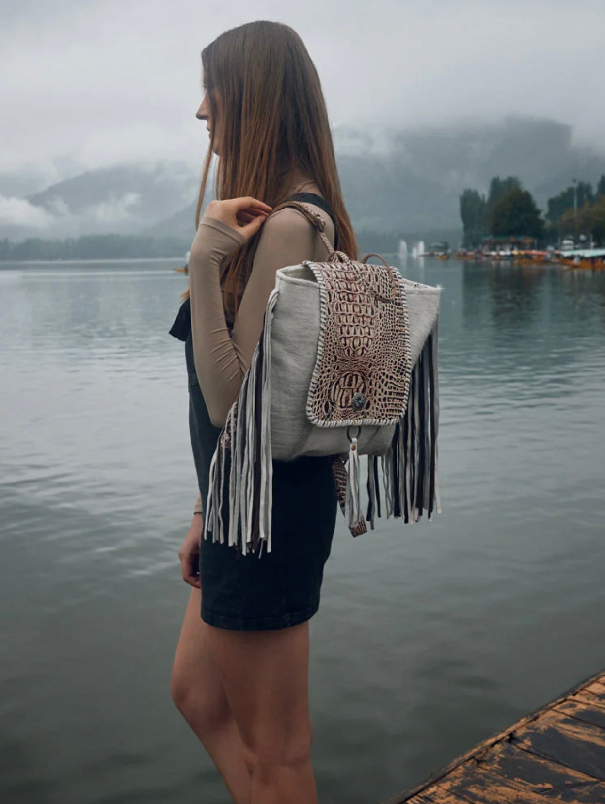SMOKEY BACKPACK LEATHER & HAIRON BAG