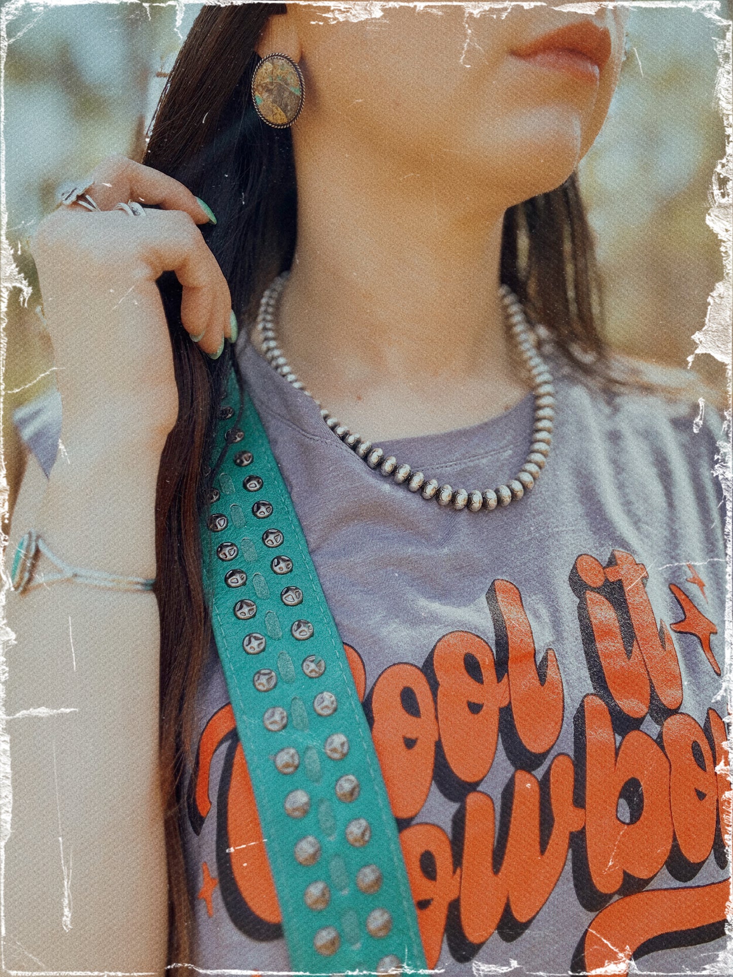 Boulder Turquoise Stud Earrings