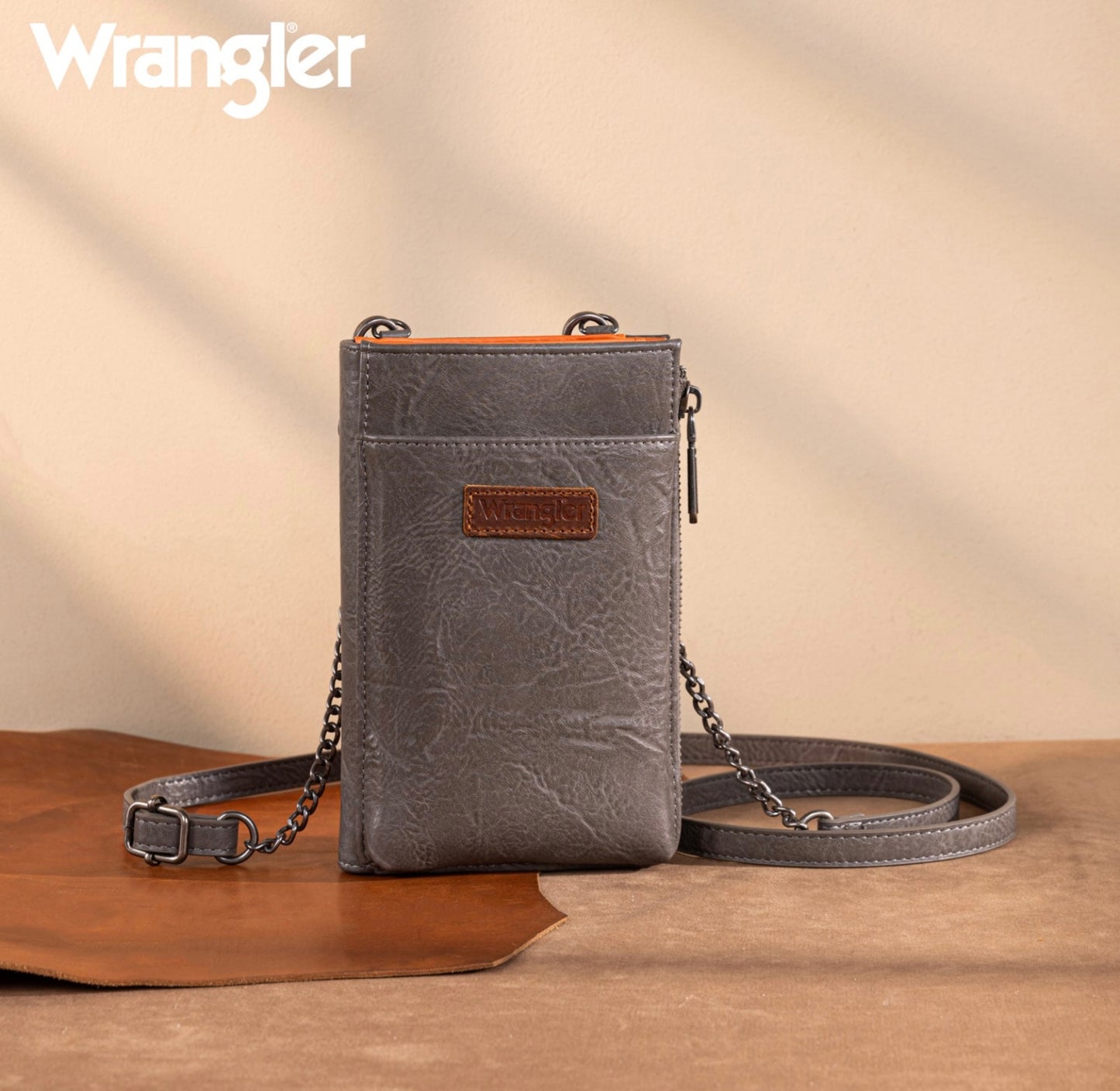 Wrangler RFID Small Crossbody/Cellphone Wallet