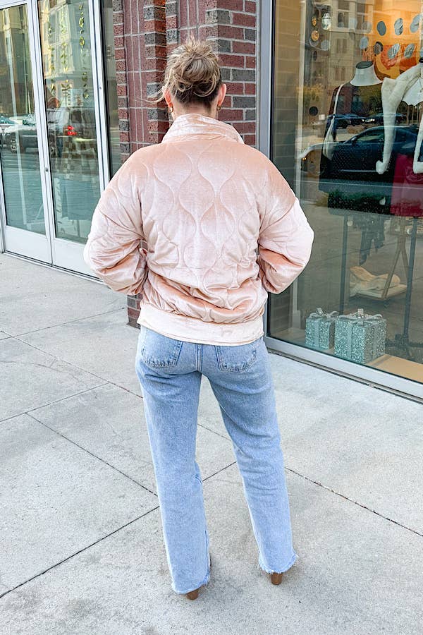 Velvet Puffer Jacket