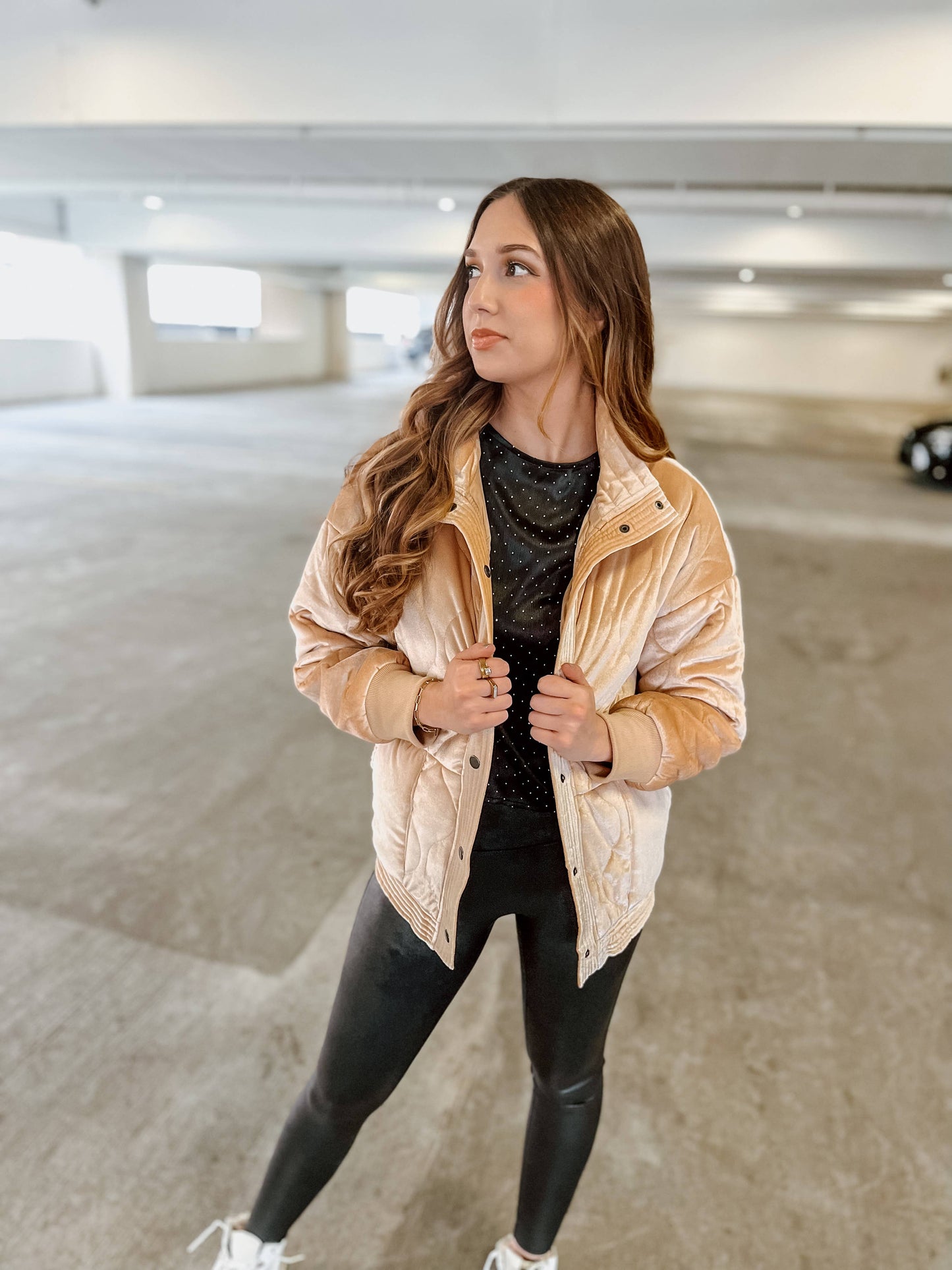 Velvet Puffer Jacket