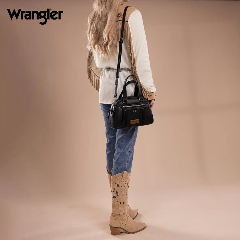 Wrangler Whipstitch Collection Satchel/Crossbody Bag-Multiple Colors
