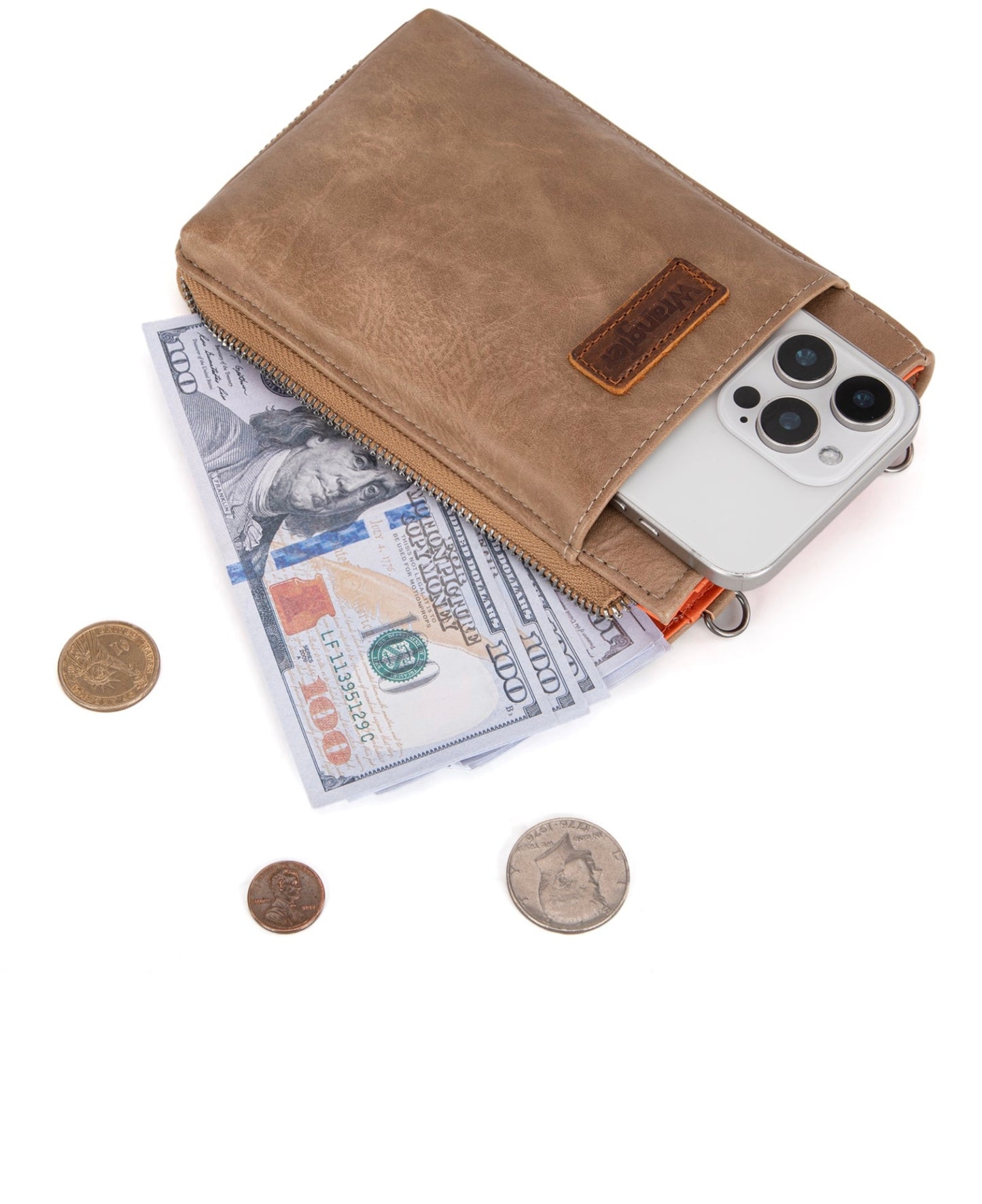 Wrangler RFID Small Crossbody/Cellphone Wallet