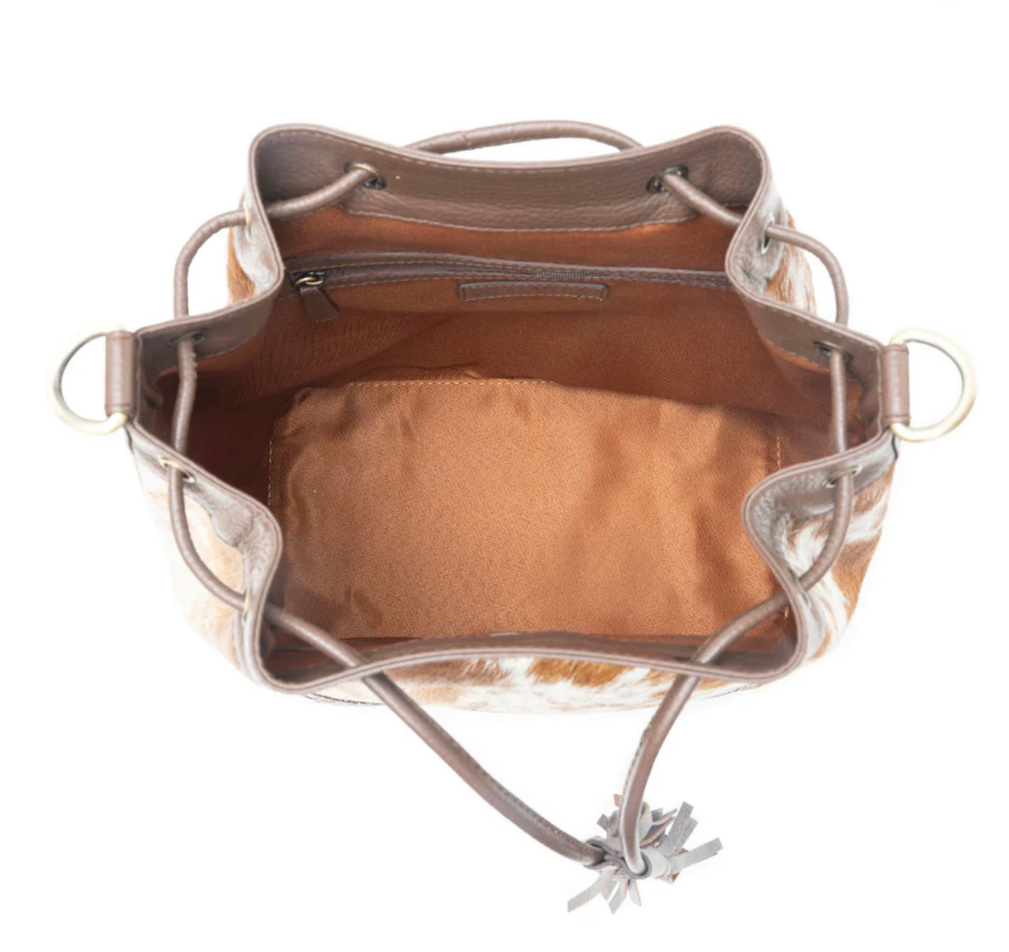 Rustler’s Charm Handtooled Bucket Bag In Brown