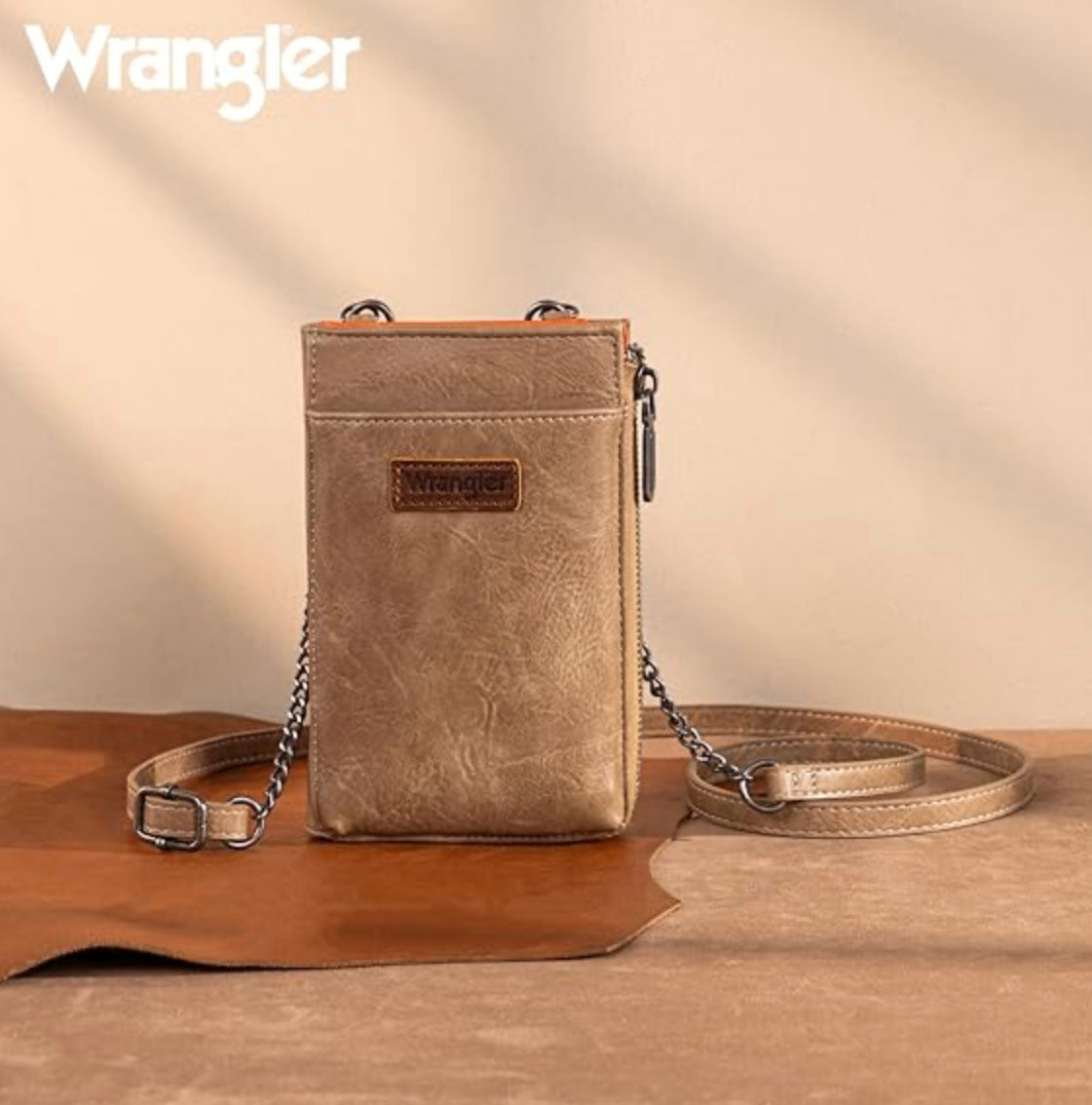 Wrangler RFID Small Crossbody/Cellphone Wallet
