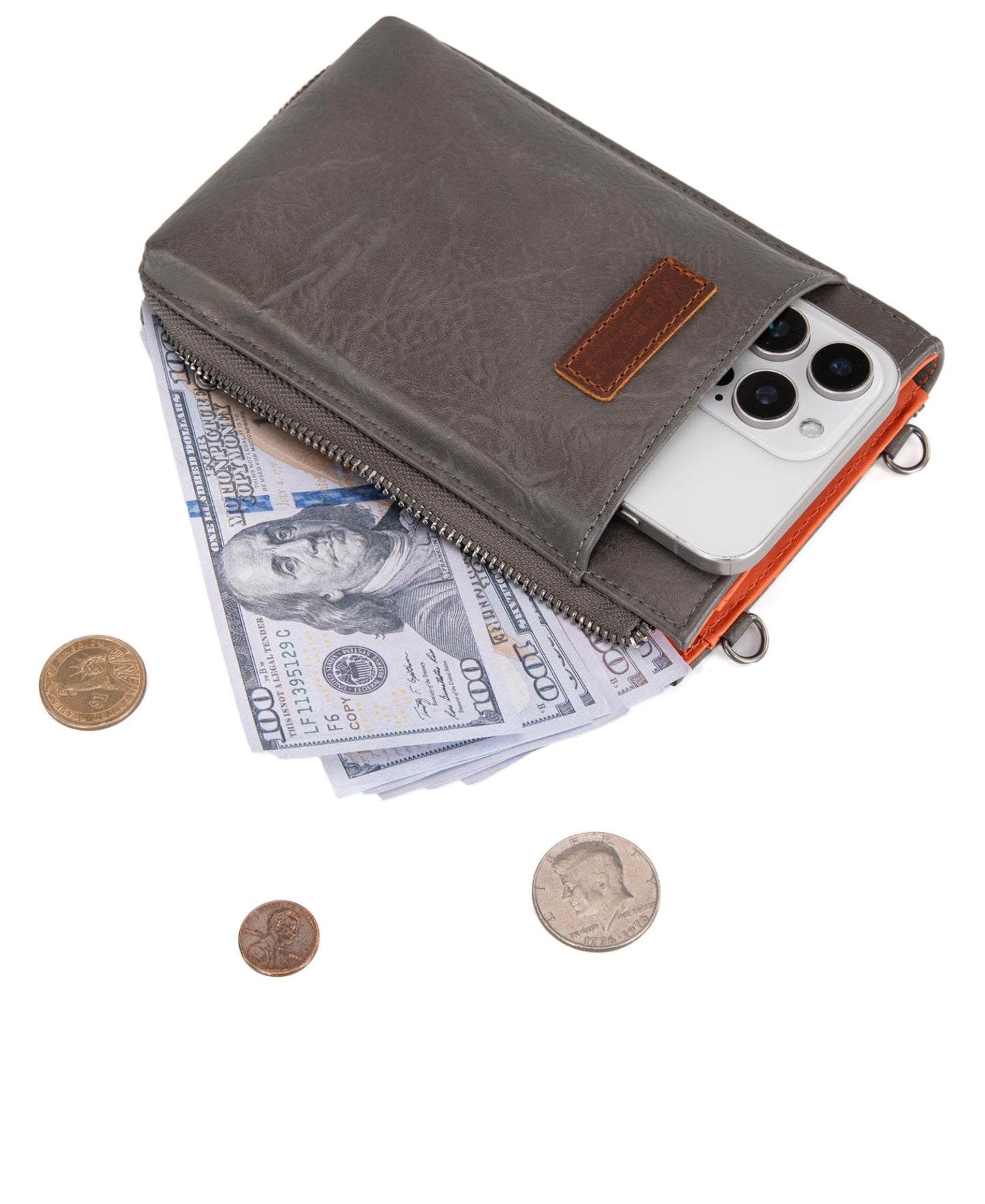 Wrangler RFID Small Crossbody/Cellphone Wallet