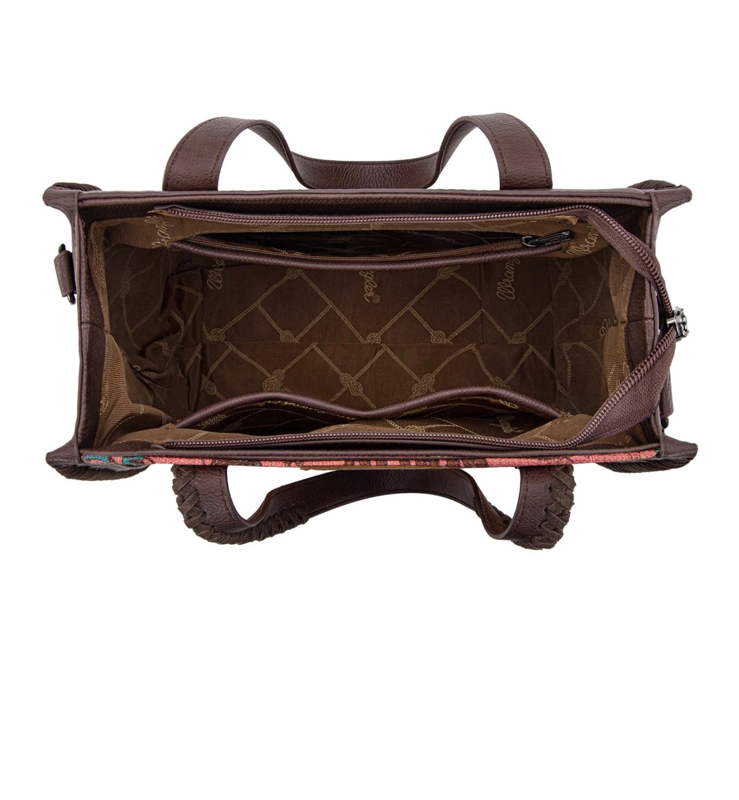 Wrangler Vintage Retro Cowboy Cool Print Concealed Carry Satchel/Crossbody