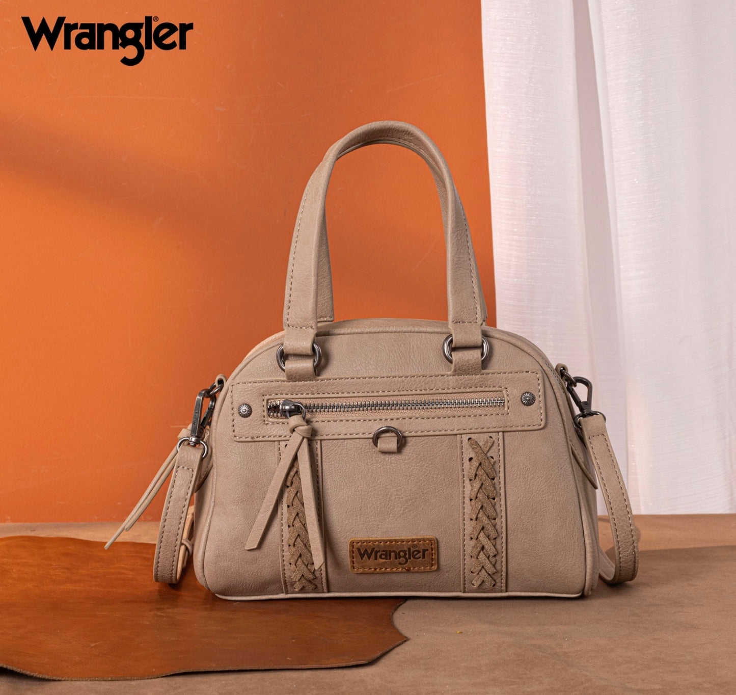 Wrangler Whipstitch Collection Satchel/Crossbody Bag-Multiple Colors
