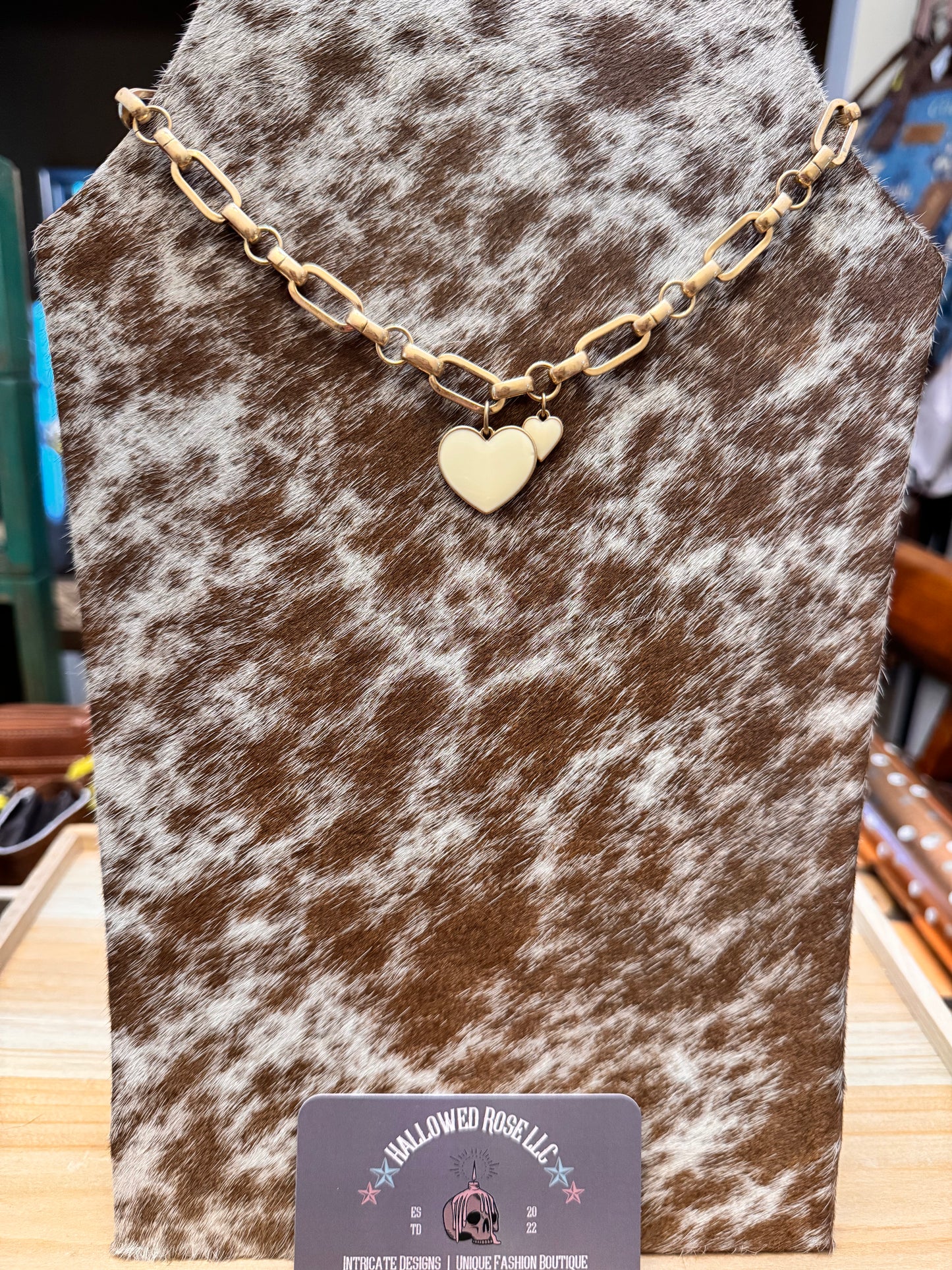 Double the Love Pendant Heart Necklace