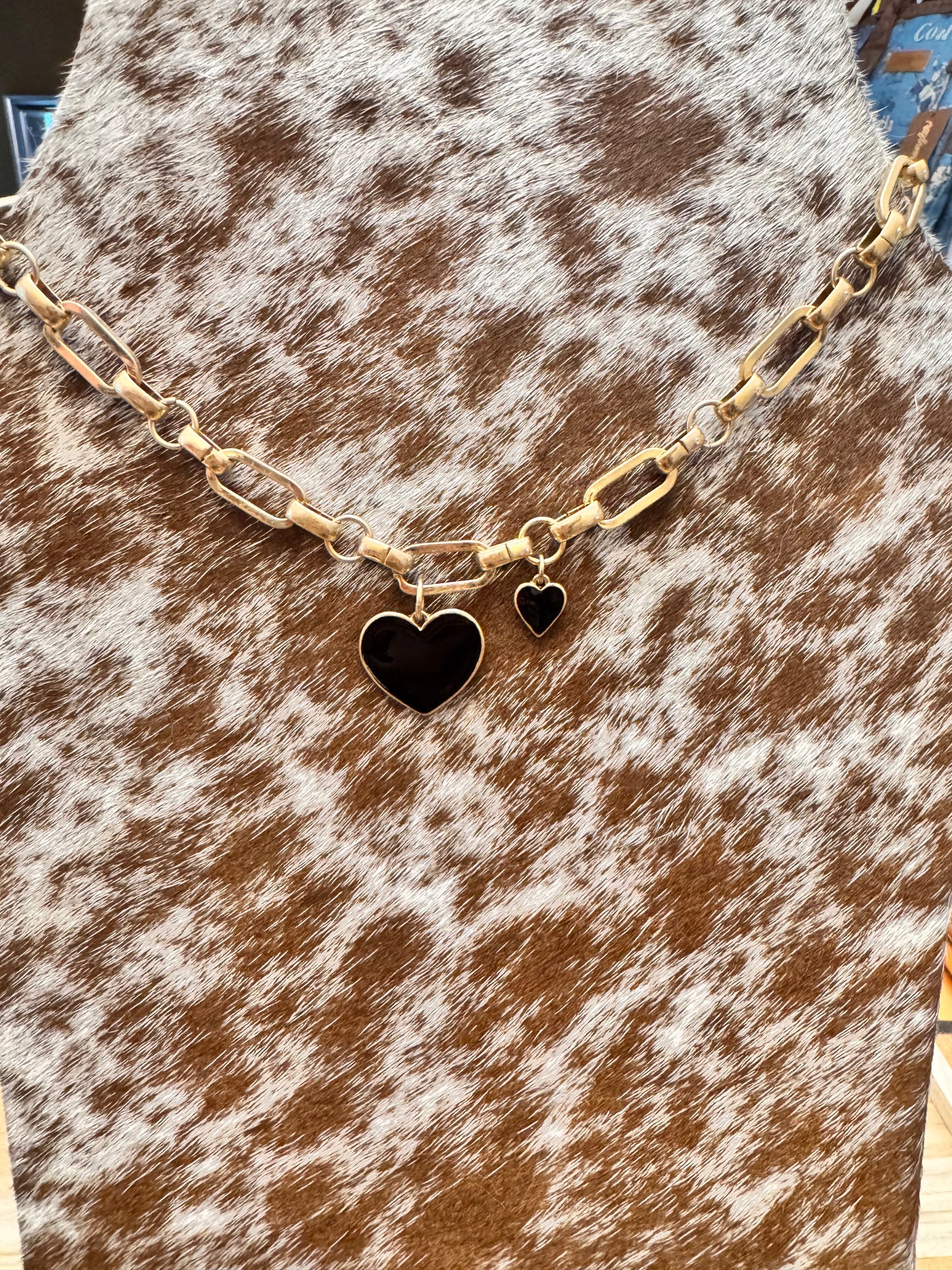 Double the Love Pendant Heart Necklace