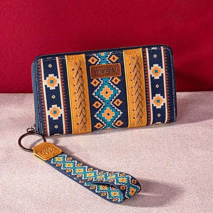 Wrangler Southwestern Art Print Wallet-Multiple Colors