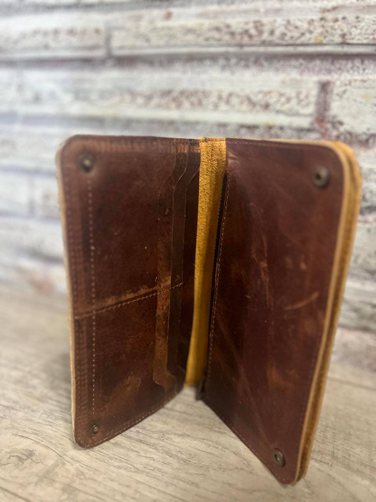 Studded Cowhide Wallets