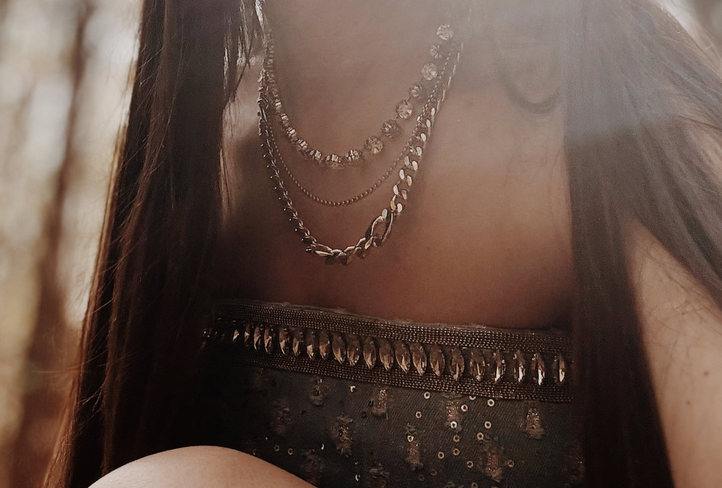 Sequin Denim Mini Off Shoulder Dress