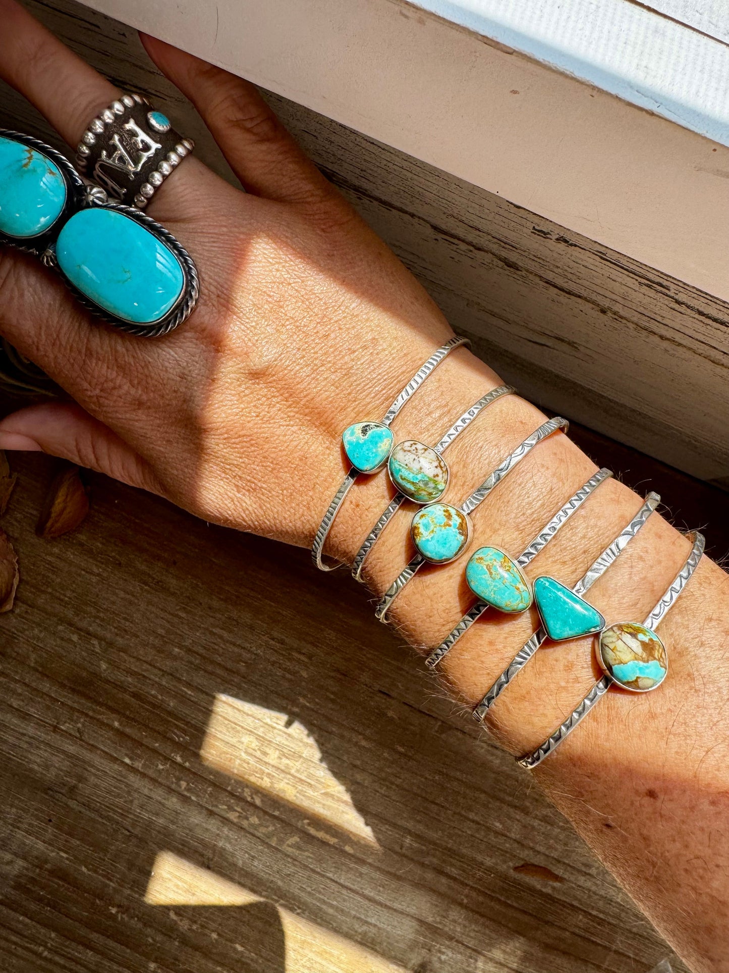 Royston Turquoise Cuff – Sterling Silver