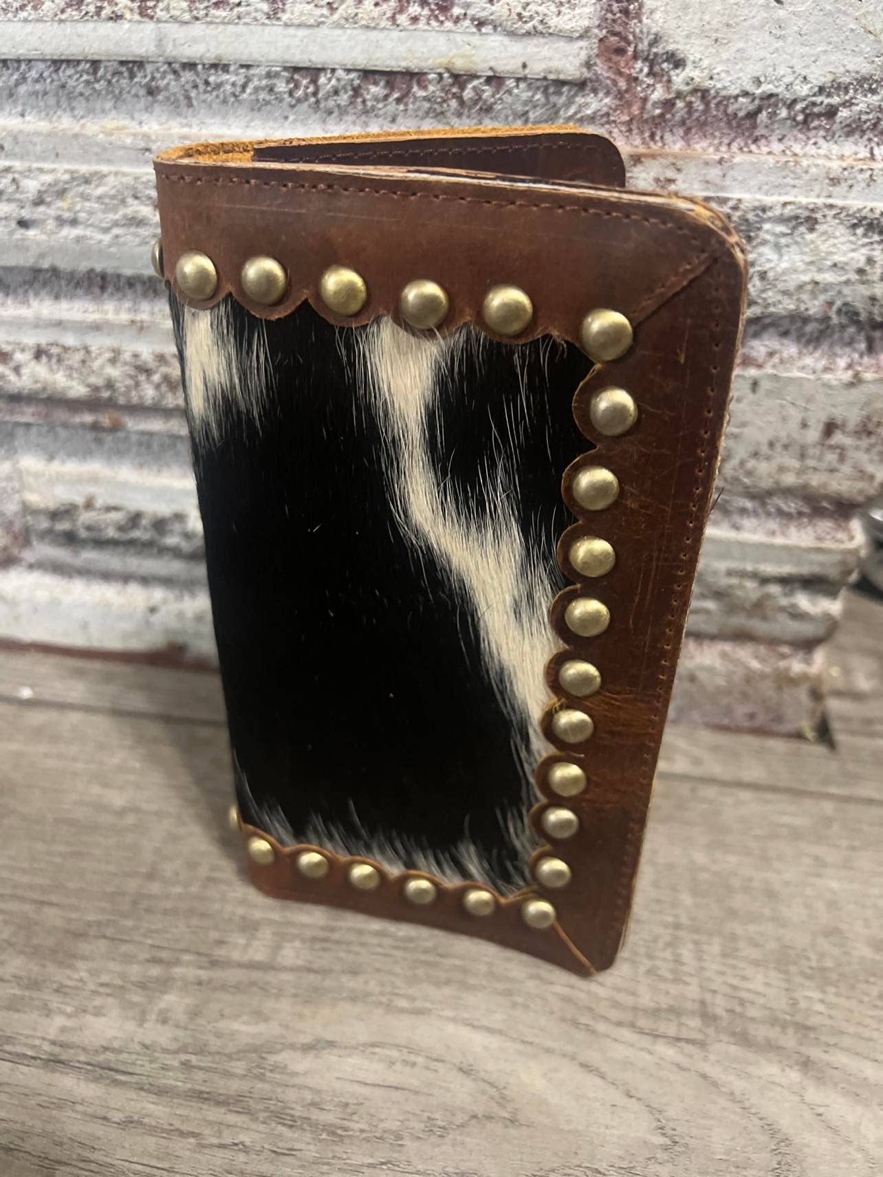 Studded Cowhide Wallets