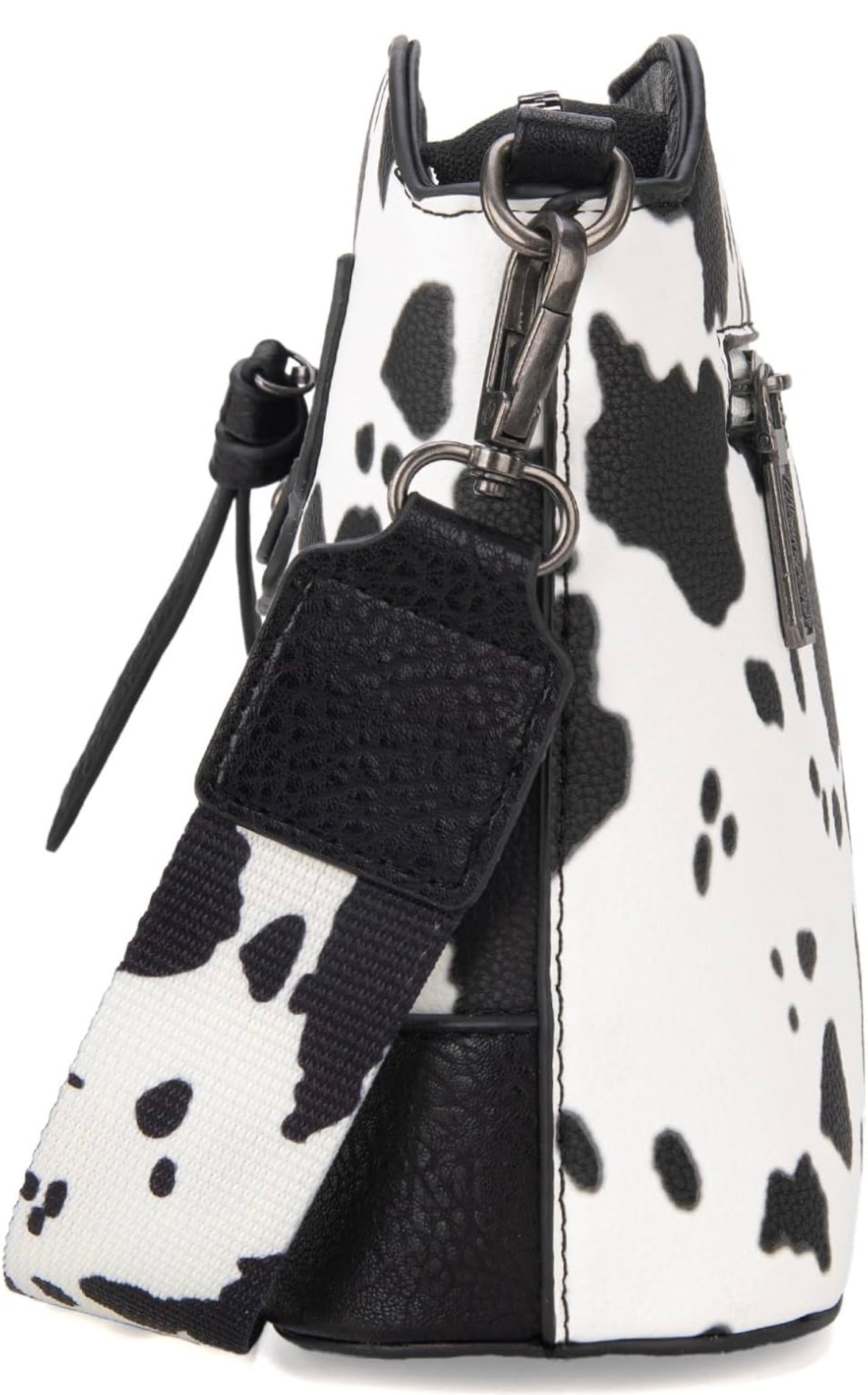 Wrangler Cow Print Crossbody - Black