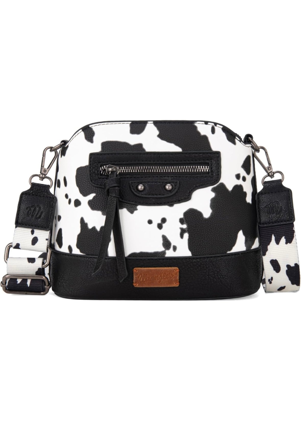 Wrangler Cow Print Crossbody - Black