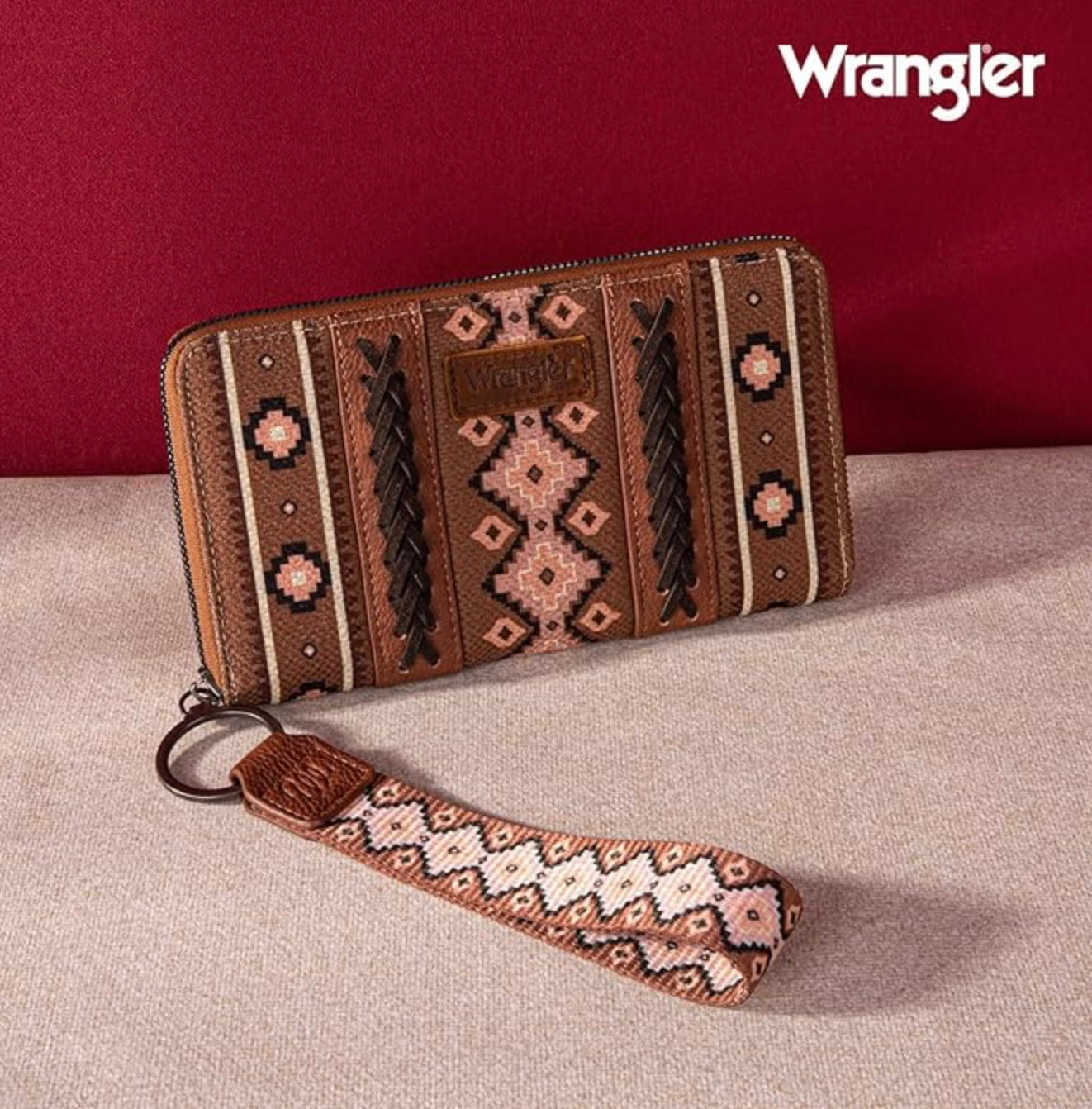 Wrangler Southwestern Art Print Wallet-Multiple Colors
