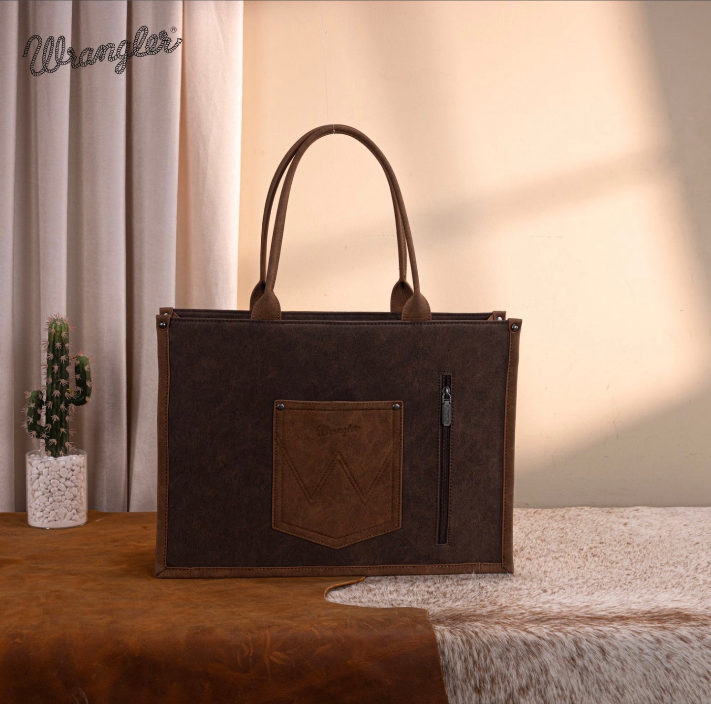 Wrangler Buckle Concealed Carry Large Tote