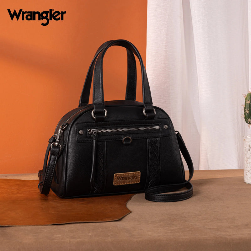 Wrangler Whipstitch Collection Satchel/Crossbody Bag-Multiple Colors