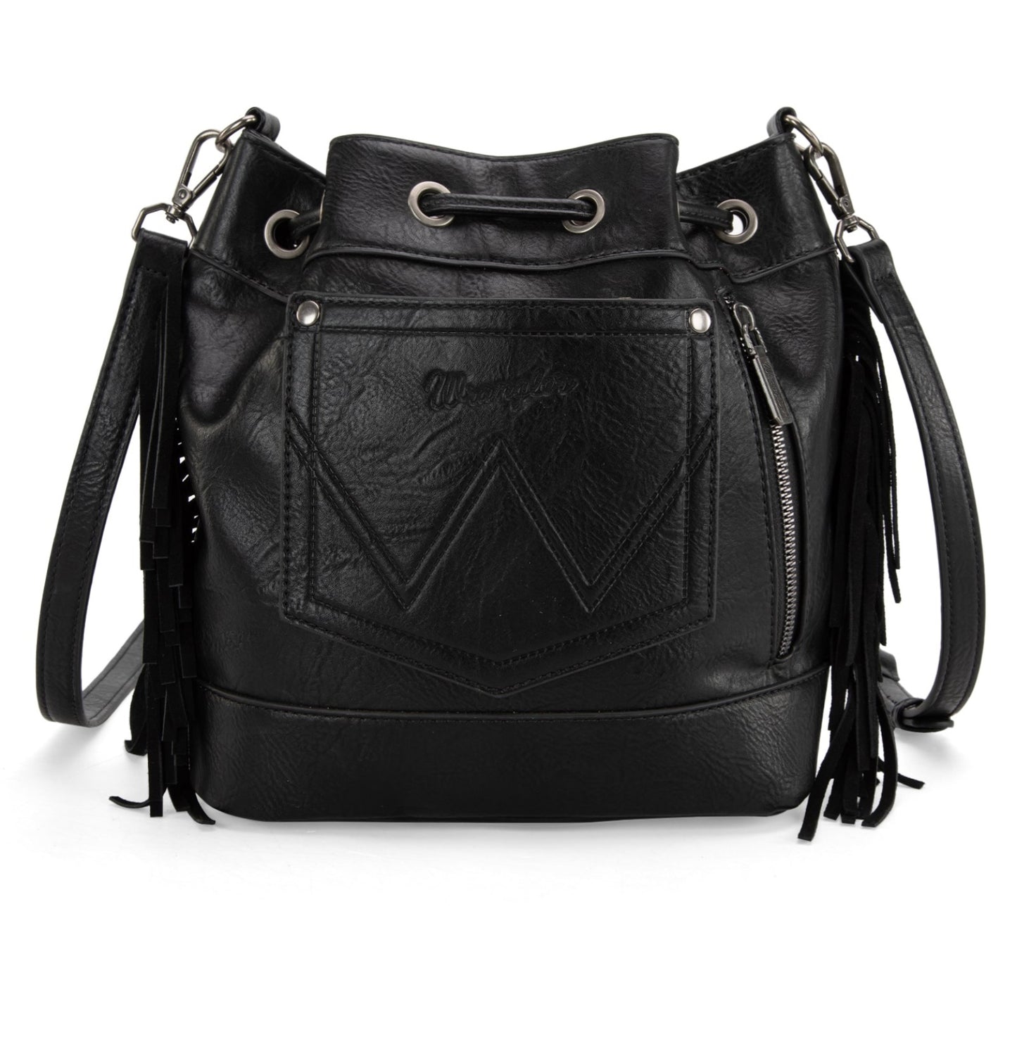 Wrangler Southwestern Knitted Drawstring Crossbody Bag