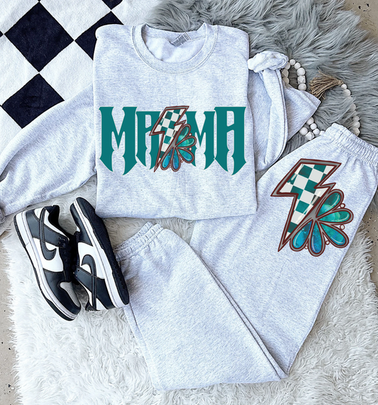 Blue Mama Bolt Sweat Set