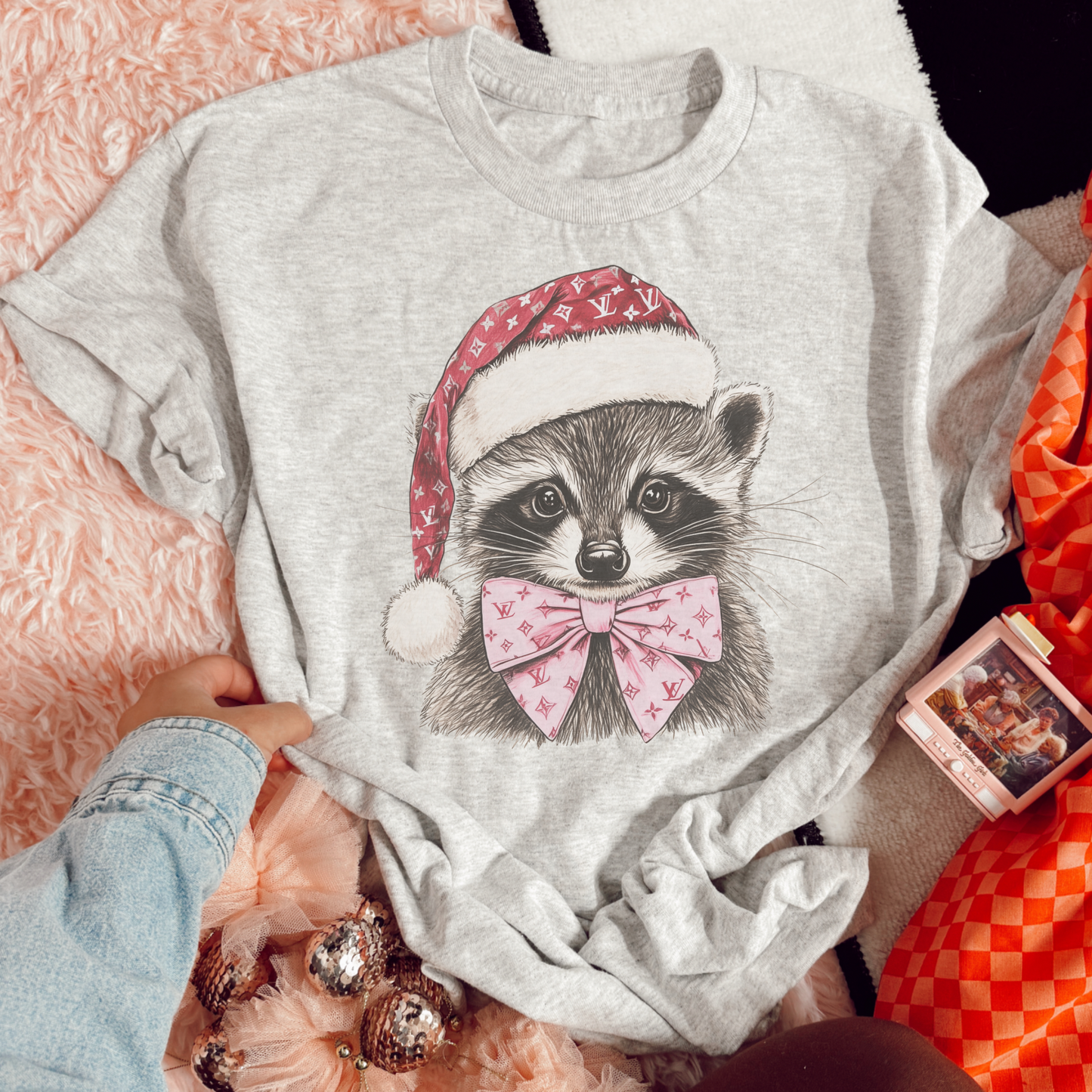 Christmas Racoon tee