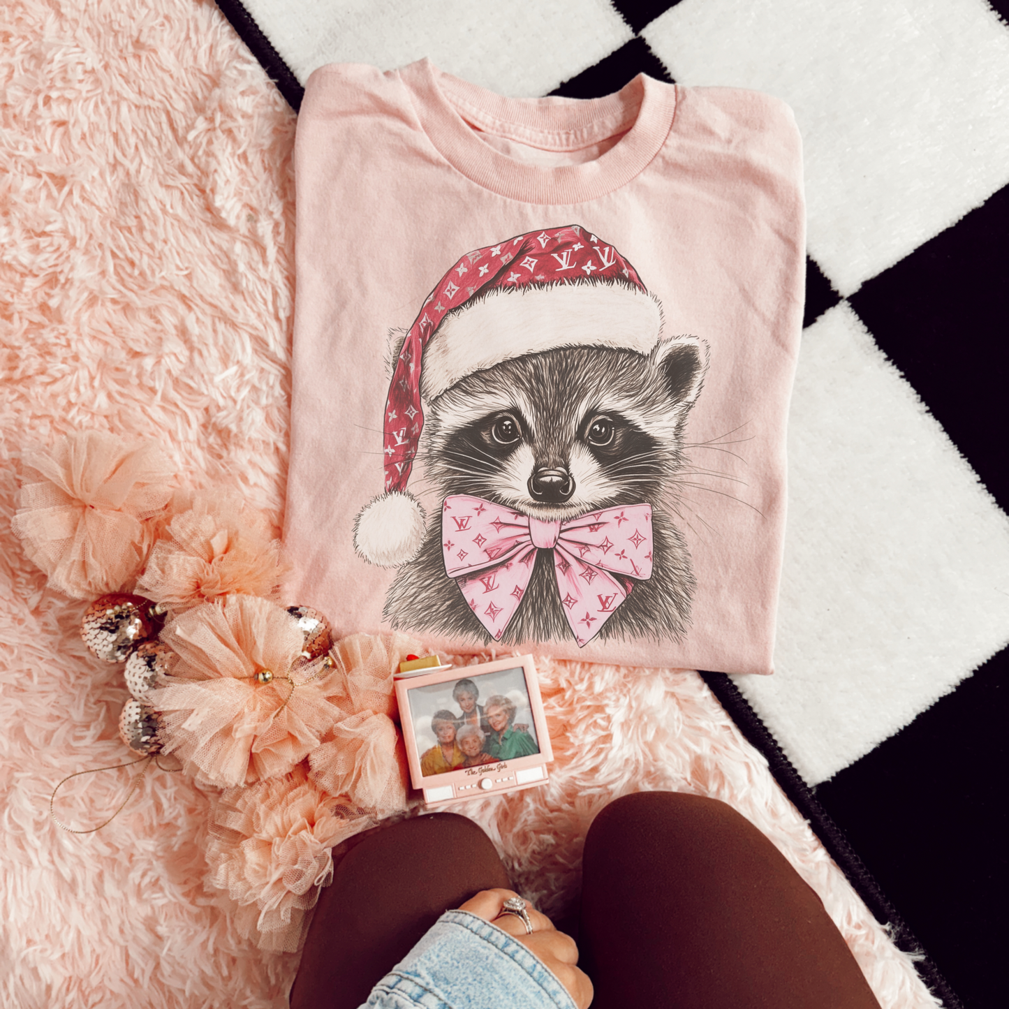 Christmas Racoon tee