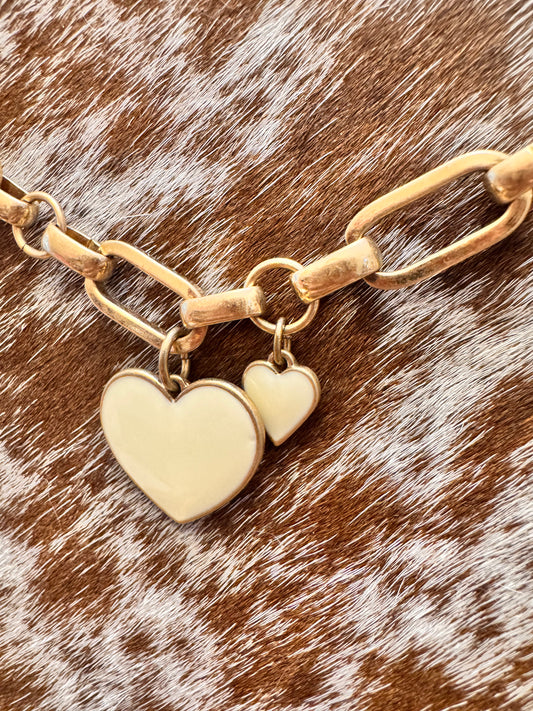 Double the Love Pendant Heart Necklace