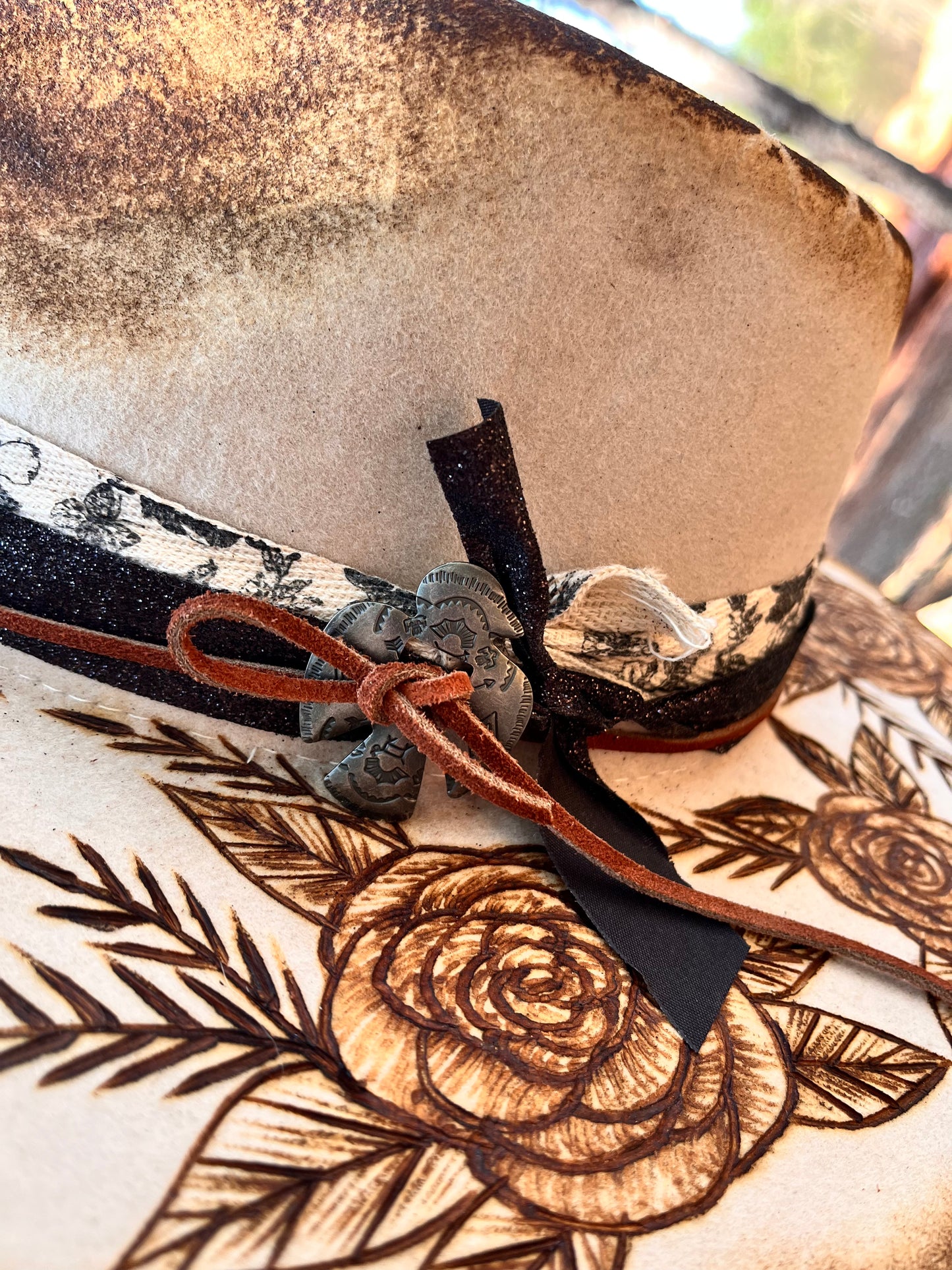 Skull Candy-Hand Burned Hat