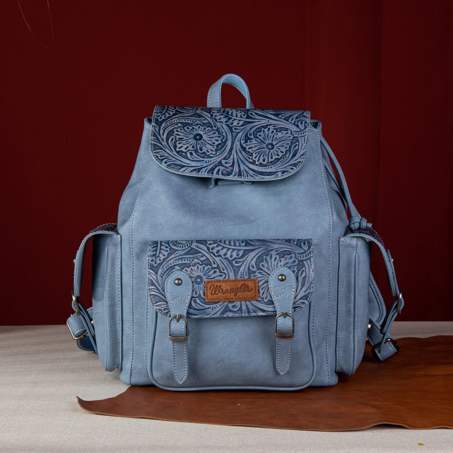 Wrangler Vintage Floral Tooled Backpack