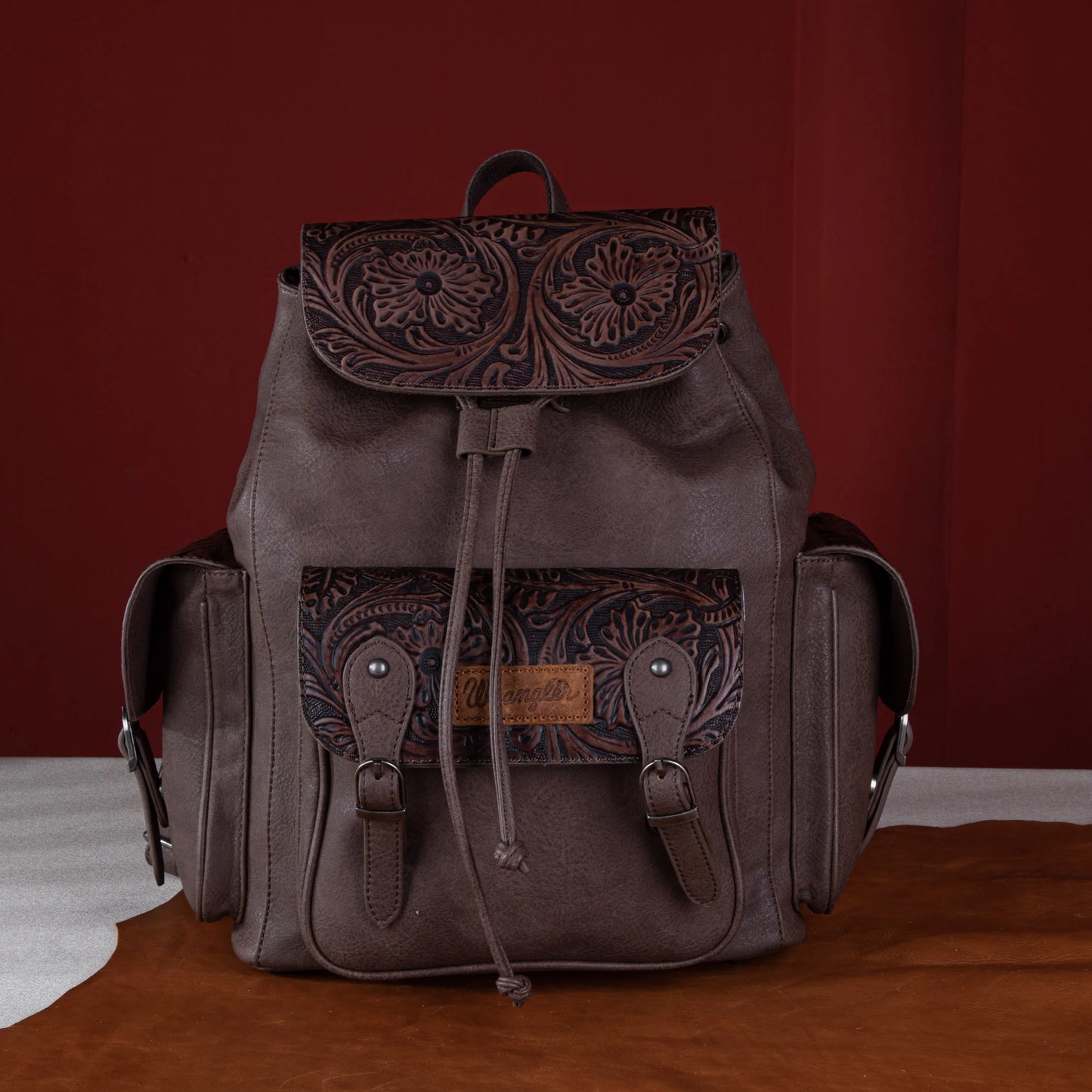 Wrangler Vintage Floral Tooled Backpack