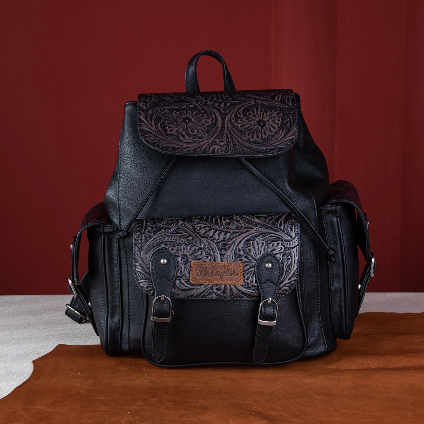 Wrangler Vintage Floral Tooled Backpack