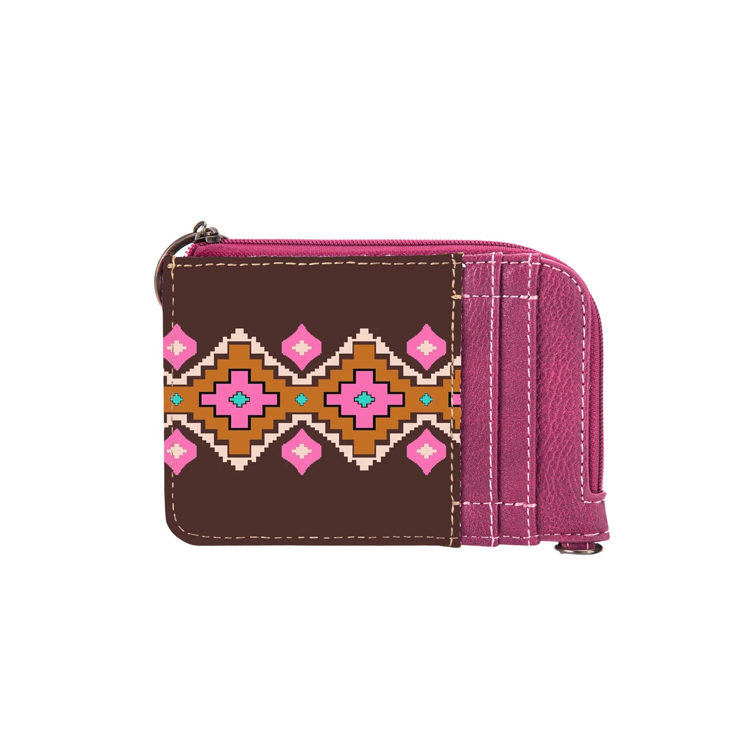 Wrangler Southwestern Art Print Mini Zip Card Case