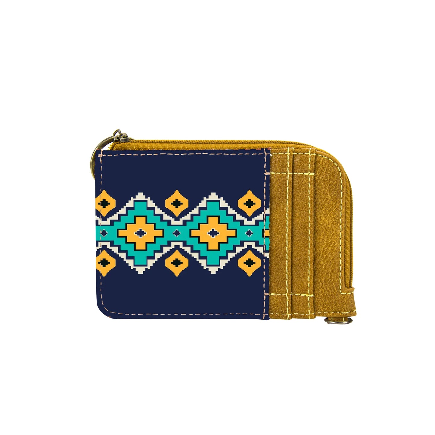 Wrangler Southwestern Art Print Mini Zip Card Case