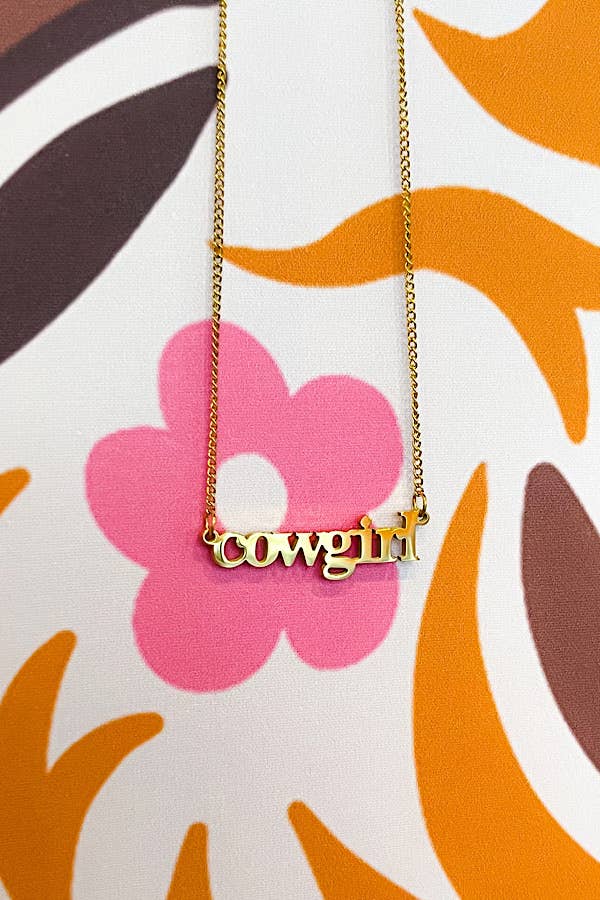 COWGIRL Gold Necklace