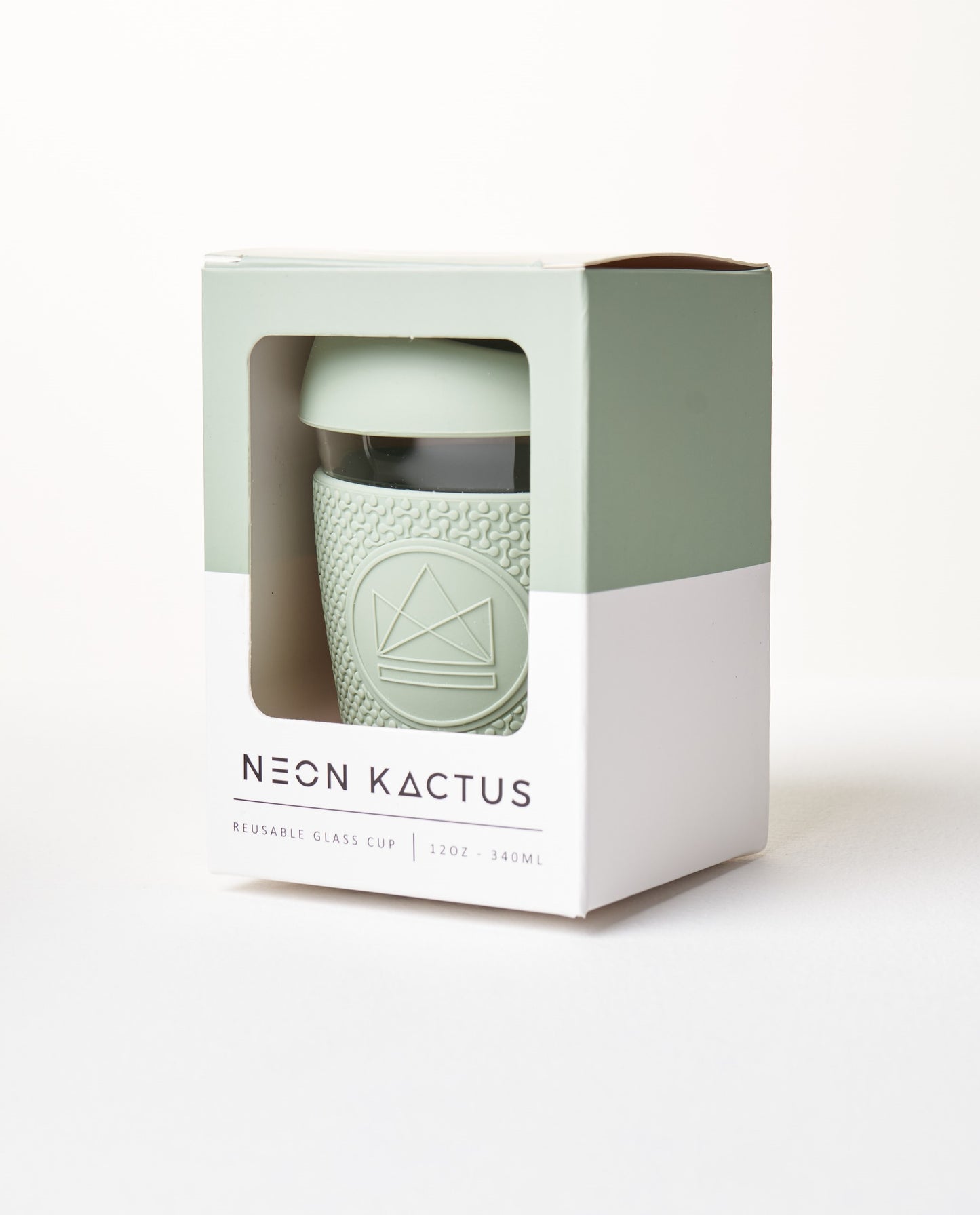 Reusable Glass Coffee Cup-12oz
