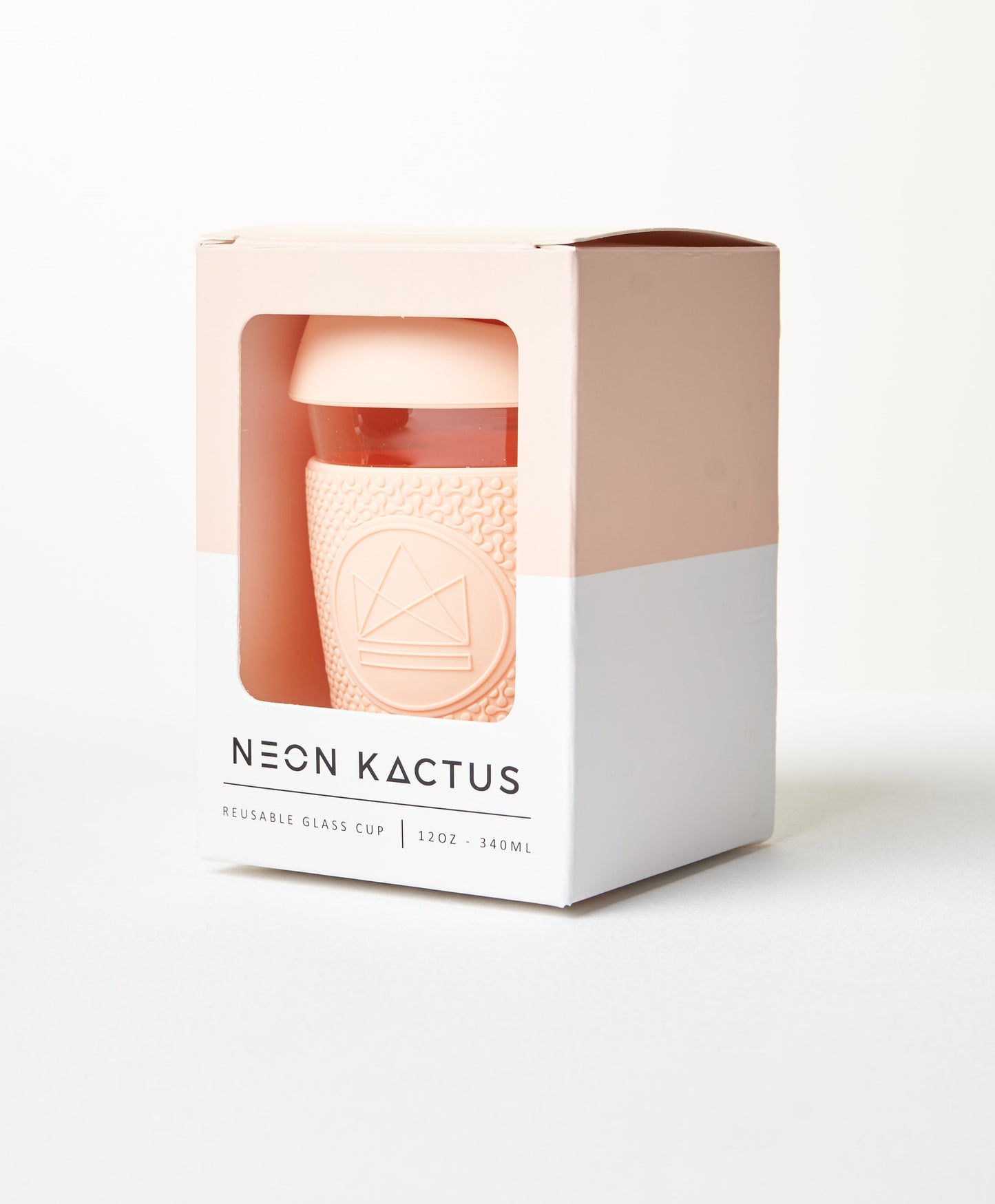 Reusable Glass Coffee Cup-12oz